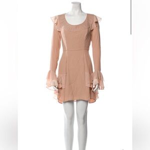 For Love And Lemons Tan Long Sleeve Dress